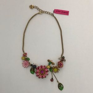 Betsy Johnson Statement Necklace- Multi/ O/S